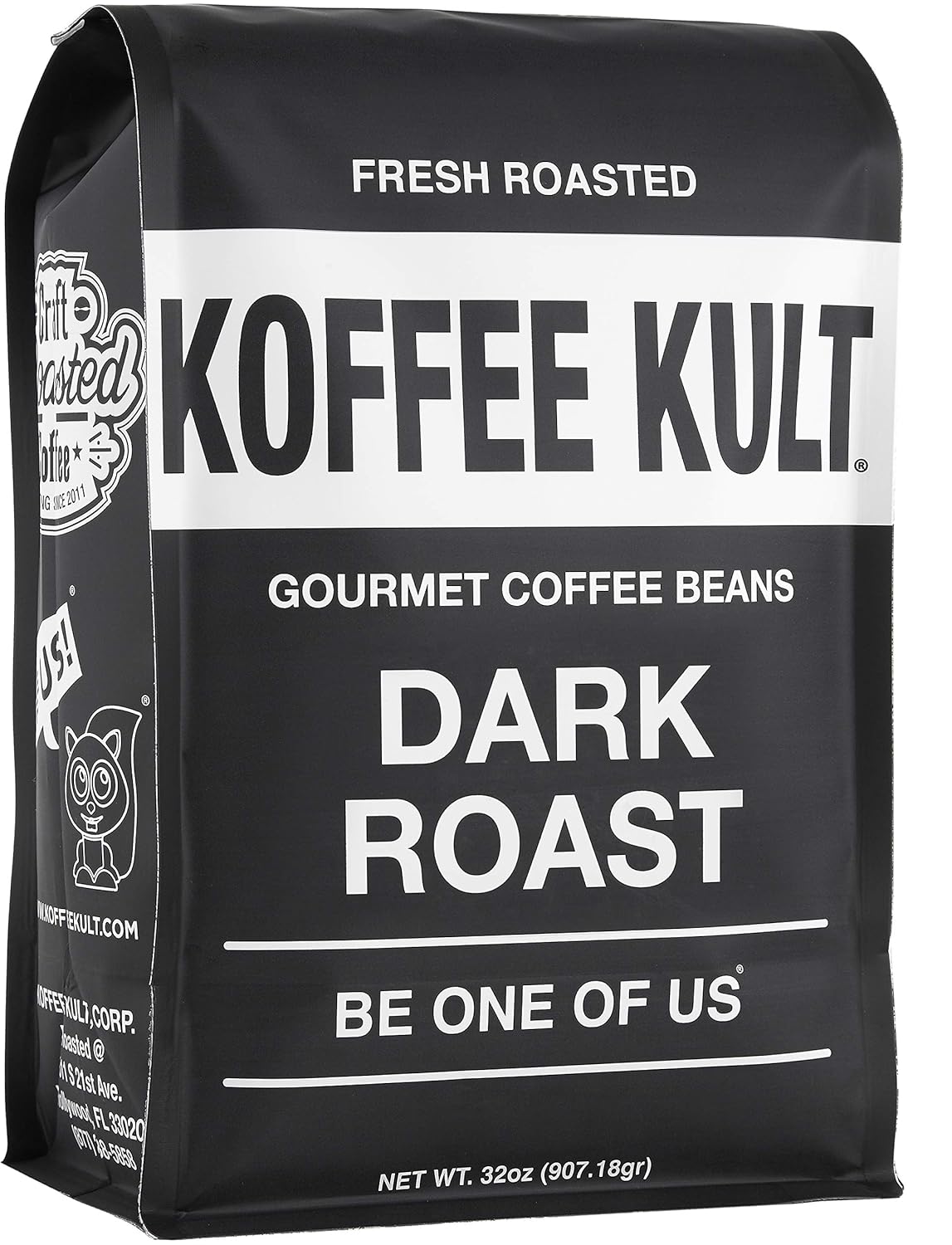 Koffee Kult Dark Roast Whole Bean Coffee Gourmet Aromatic Artisan Blend (32oz)